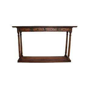 Monarch I Four Drawer Narrow Console Table
